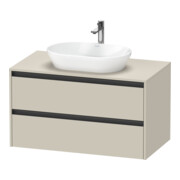 Duravit Waschtischunterschrank Ketho.2 100x55cm, T m, Pl m 1 Ausschn, wandhängend