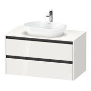 Duravit Waschtischunterschrank Ketho.2 100x55cm, w g, Pl m 1 Ausschn, wandhängend
