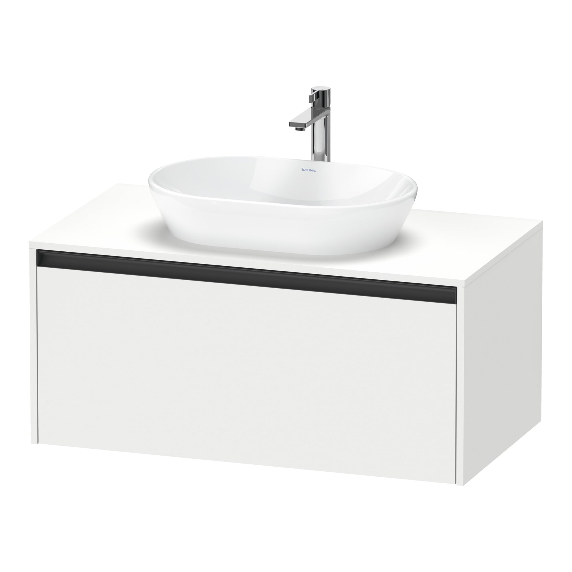 Duravit Waschtischunterschrank Ketho.2 100x55cm, w m, Pl m 1 Ausschn, wandhängend