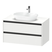 Duravit Waschtischunterschrank Ketho.2 100x55cm, w m, Pl m 1 Ausschn, wandhängend
