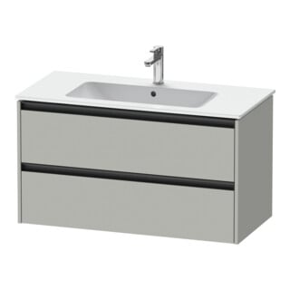 Duravit Waschtischunterschrank Ketho.2 101x48cm, betongr ma, 2 Schub., wandhängend