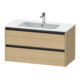 Duravit Waschtischunterschrank Ketho.2 101x48cm, Ei Nat, 2 Schub., wandhängend-1