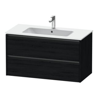 Duravit Waschtischunterschrank Ketho.2 101x48cm, Ei sw, 2 Schub., wandhängend