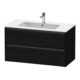 Duravit Waschtischunterschrank Ketho.2 101x48cm, Ei sw, 2 Schub., wandhängend-1