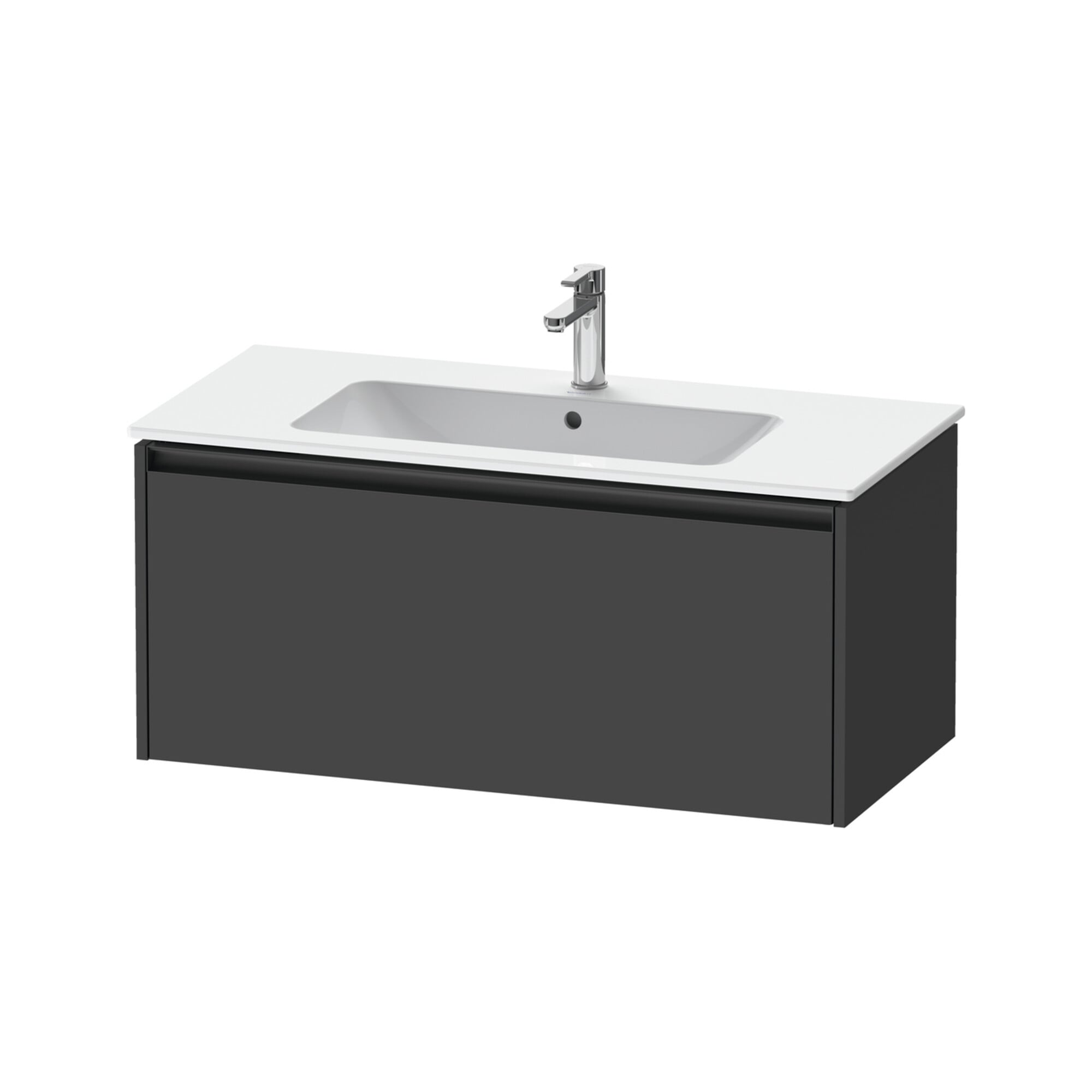 Duravit Waschtischunterschrank Ketho.2 101x48cm, graph ma, 1 Ausz., wandhängend