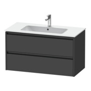 Duravit Waschtischunterschrank Ketho.2 101x48cm, graph ma, 2 Schub., wandhängend