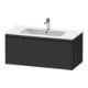 Duravit Waschtischunterschrank Ketho.2 101x48cm, graph matt, 1 Ausz., wandhängend-1