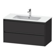 Duravit Waschtischunterschrank Ketho.2 101x48cm, graph matt, 2 Schub., wandhängend