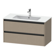 Duravit Waschtischunterschrank Ketho.2 101x48cm, lei, 2 Schub., wandhängend