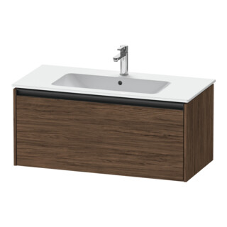 Duravit Waschtischunterschrank Ketho.2 101x48cm, Nussb dkl., 1 Ausz., wandhängend