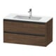 Duravit Waschtischunterschrank Ketho.2 101x48cm, Nussb dkl., 2 Schub., wandhängend-1
