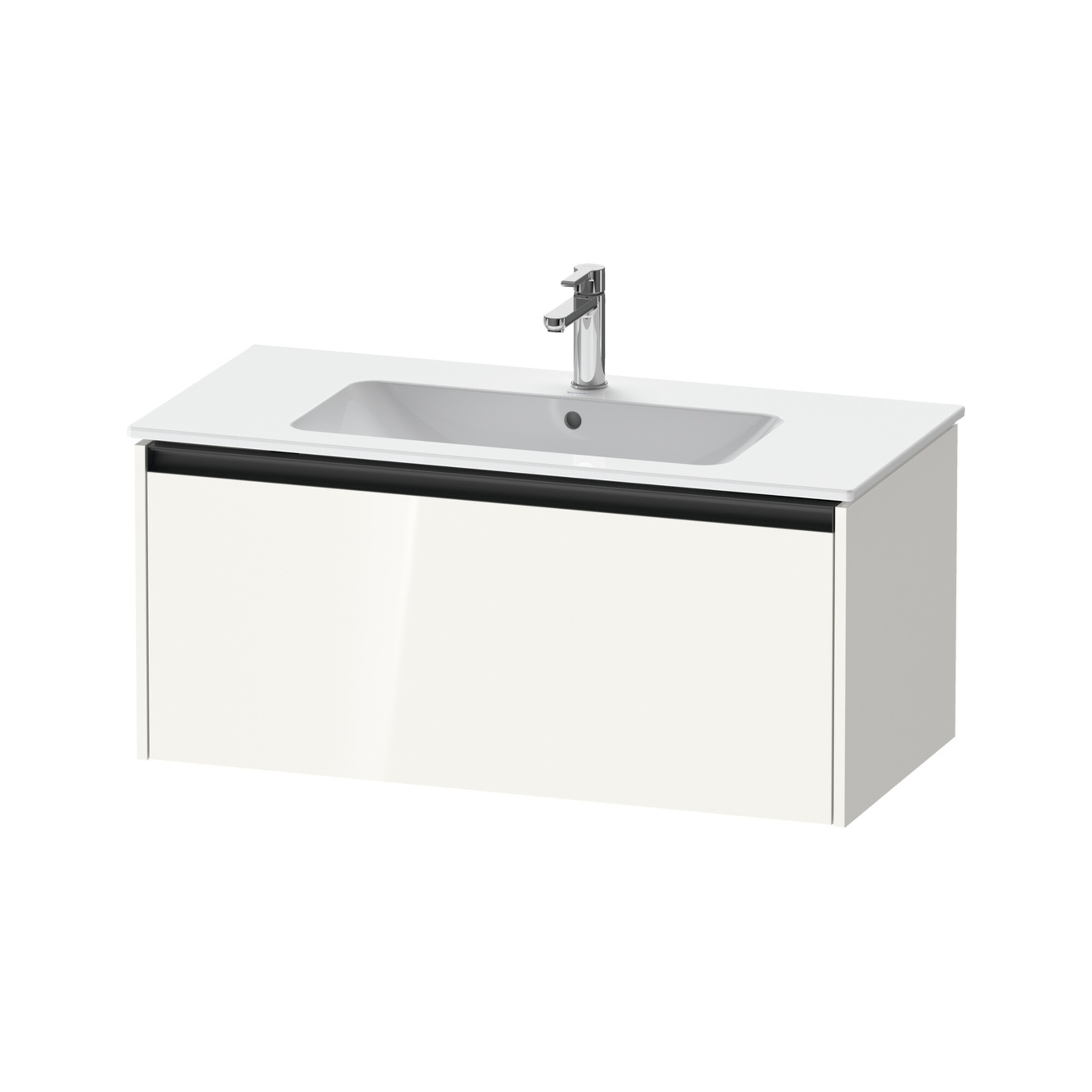 Duravit Waschtischunterschrank Ketho.2 101x48cm, we. hgl, 1 Auszug, wandhängend