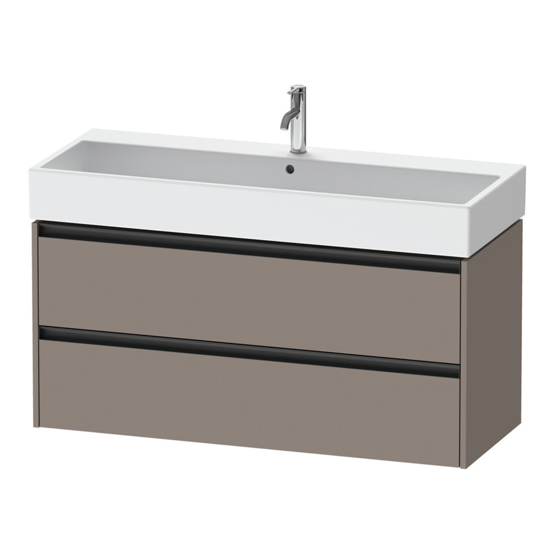Duravit Waschtischunterschrank Ketho.2 118,4x46cm, bas. ma, 2 Schub., wandhängend