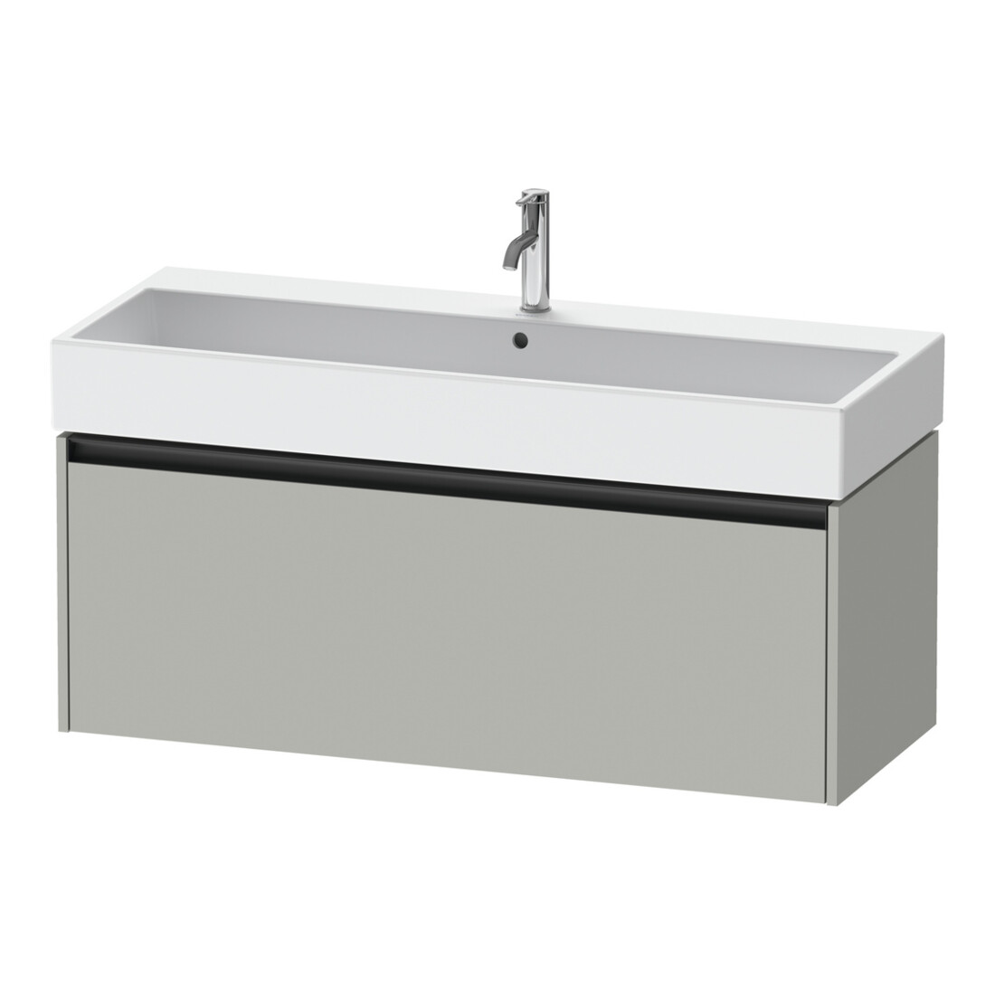 Duravit Waschtischunterschrank Ketho.2 118,4x46cm, betongr ma, 1 Ausz., wandhängend