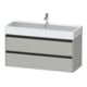 Duravit Waschtischunterschrank Ketho.2 118,4x46cm, betongr ma, 2 Schub., wandhängend-1