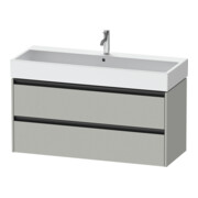 Duravit Waschtischunterschrank Ketho.2 118,4x46cm, betongr ma, 2 Schub., wandhängend