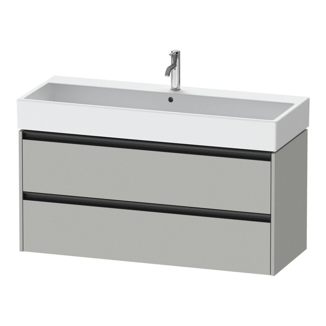 Duravit Waschtischunterschrank Ketho.2 118,4x46cm, betongr ma, 2 Schub., wandhängend