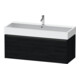 Duravit Waschtischunterschrank Ketho.2 118,4x46cm, Ei sw, 1 Auszug, wandhängend-1