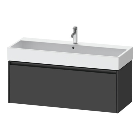 Duravit Waschtischunterschrank Ketho.2 118,4x46cm, graph ma, 1 Ausz., wandhängend
