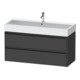 Duravit Waschtischunterschrank Ketho.2 118,4x46cm, graph ma, 2 Schub., wandhängend-1