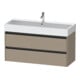 Duravit Waschtischunterschrank Ketho.2 118,4x46cm, lei, 2 Schub., wandhängend-1