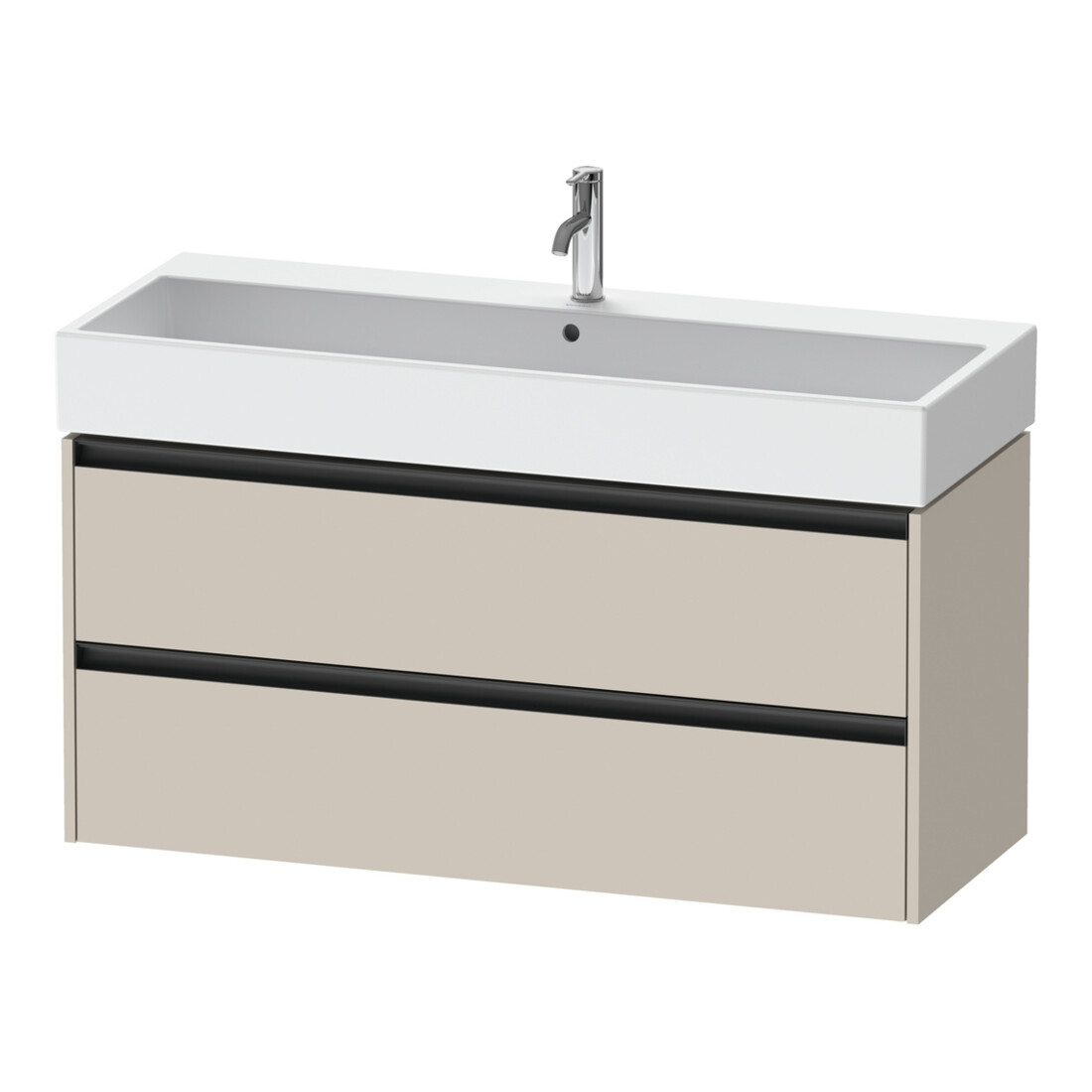 Duravit Waschtischunterschrank Ketho.2 118,4x46cm, Tau ma, 2 Schub., wandhängend
