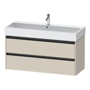 Duravit Waschtischunterschrank Ketho.2 118,4x46cm, Tau matt, 2 Schub., wandhängend-1