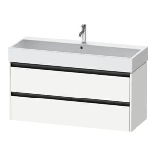 Duravit Waschtischunterschrank Ketho.2 118,4x46cm, we. ma, 2 Schub., wandhängend