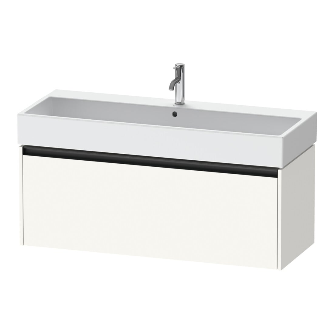 Duravit Waschtischunterschrank Ketho.2 118,4x46cm, we. matt, 1 Ausz., wandhängend