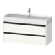 Duravit Waschtischunterschrank Ketho.2 118,4x46cm, we. matt, 2 Schub., wandhängend-1