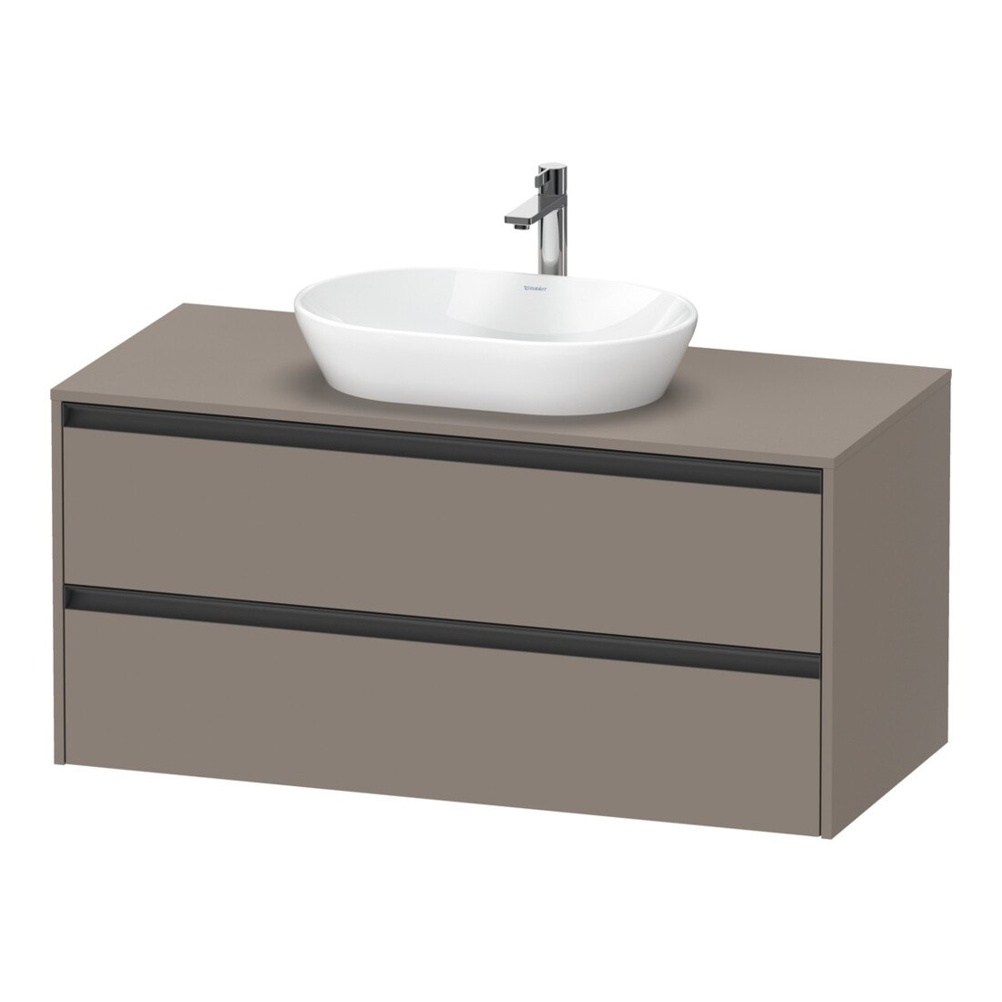 Duravit Waschtischunterschrank Ketho.2 120x55cm, ba m, Pl m 1 Ausschn, wandhängend