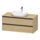 Duravit Waschtischunterschrank Ketho.2 120x55cm, E N, Pl m 1 Ausschn, wandhängend-1