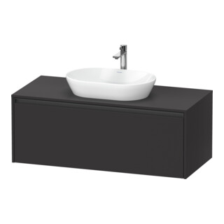 Duravit Waschtischunterschrank Ketho.2 120x55cm, gra m, Pl m 1 Ausschn, wandhängend