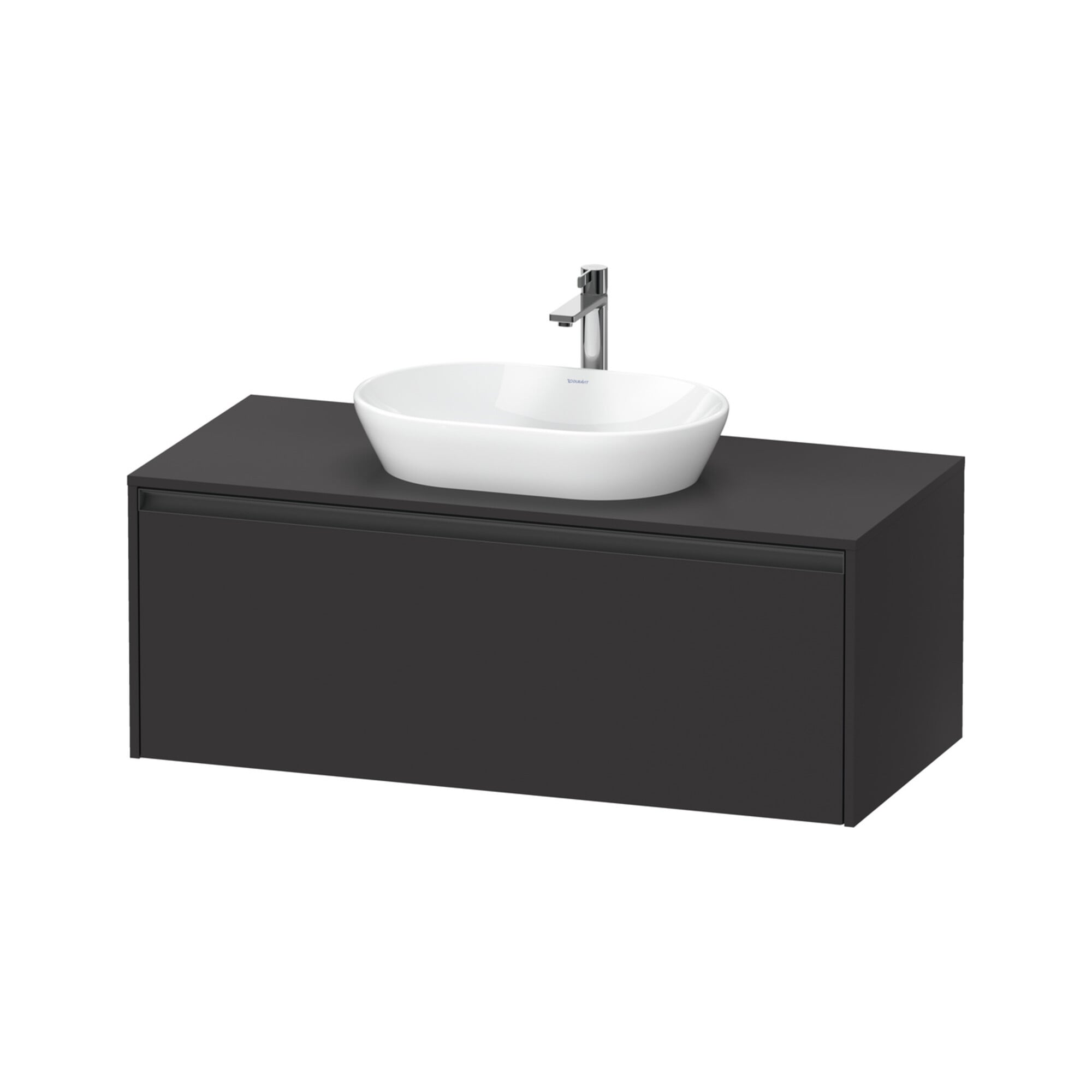 Duravit Waschtischunterschrank Ketho.2 120x55cm, gra m, Pl m 1 Ausschn, wandhängend