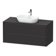 Duravit Waschtischunterschrank Ketho.2 120x55cm, gra m, Pl m 1 Ausschn, wandhängend