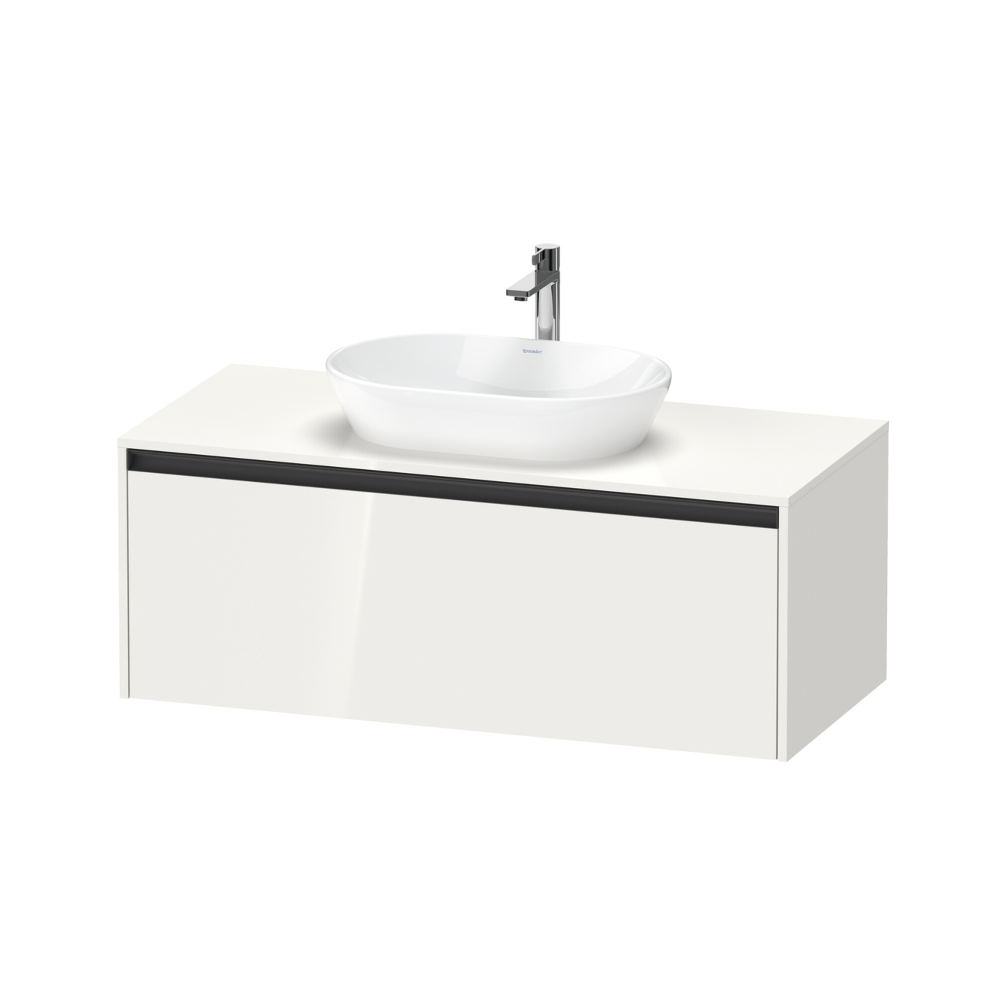Duravit Waschtischunterschrank Ketho.2 120x55cm, w g, Pl m 1 Ausschn, wandhängend