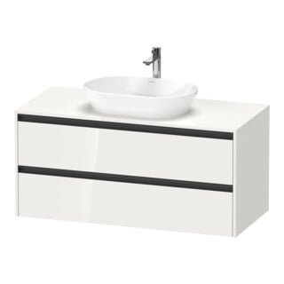 Duravit Waschtischunterschrank Ketho.2 120x55cm, w g, Pl m 1 Ausschn, wandhängend