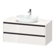 Duravit Waschtischunterschrank Ketho.2 120x55cm, w g, Pl m 1 Ausschn, wandhängend