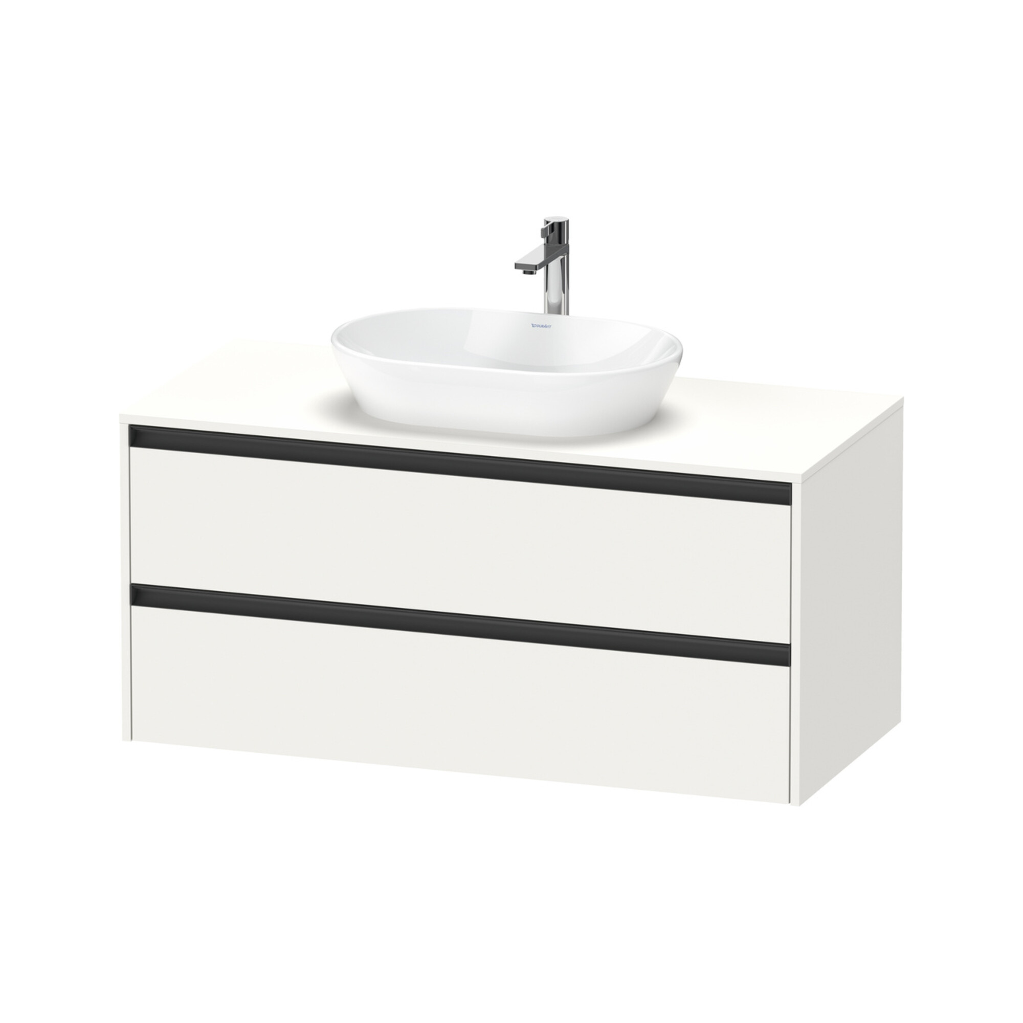Duravit Waschtischunterschrank Ketho.2 120x55cm, w m, Pl m 1 Ausschn, wandhängend