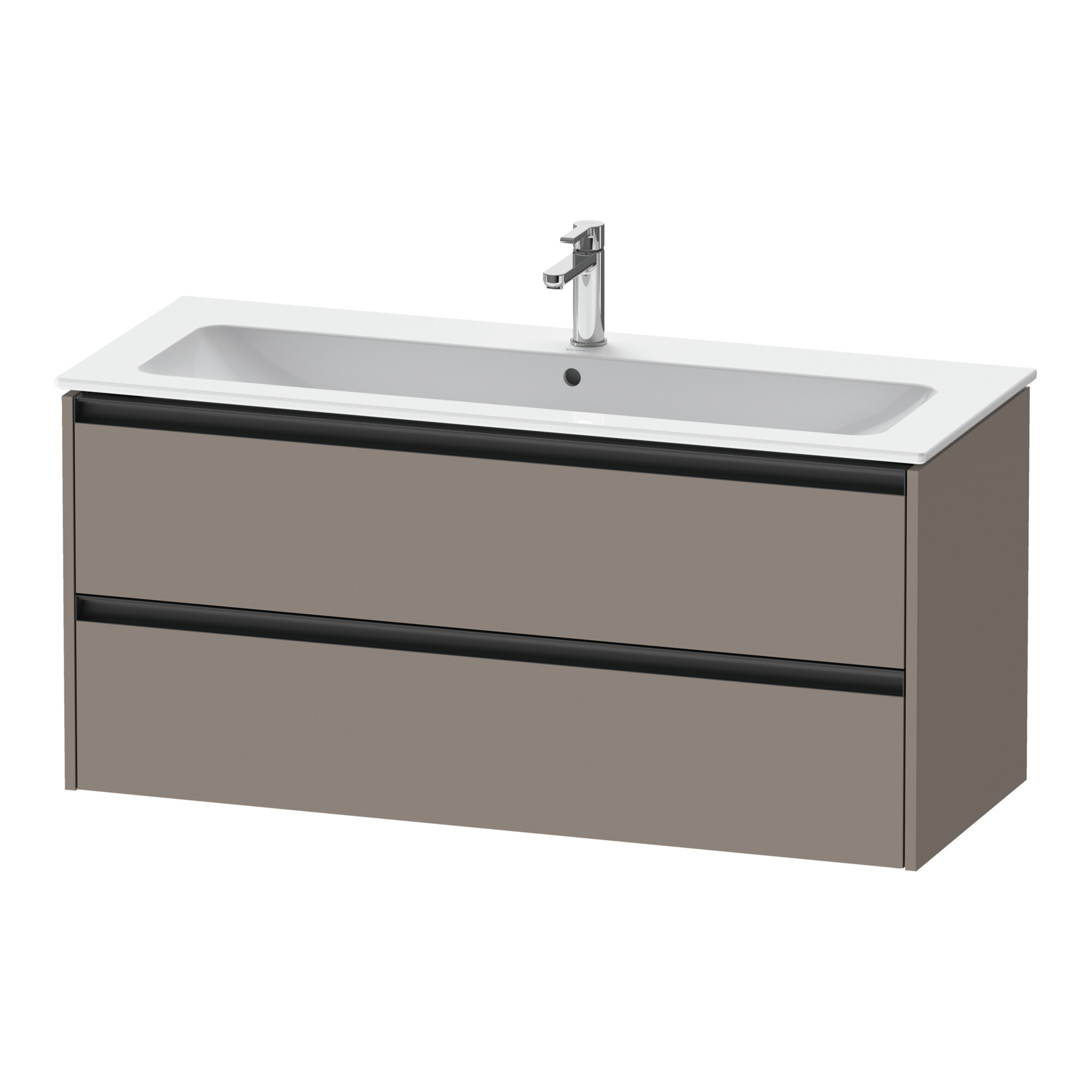Duravit Waschtischunterschrank Ketho.2 121x48cm, bas. ma, 2 Schub., wandhängend