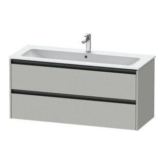 Duravit Waschtischunterschrank Ketho.2 121x48cm, betongr ma, 2 Schub., wandhängend