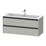 Duravit Waschtischunterschrank Ketho.2 121x48cm, betongr ma, 2 Schub., wandhängend