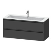 Duravit Waschtischunterschrank Ketho.2 121x48cm, graph ma, 2 Schub., wandhängend