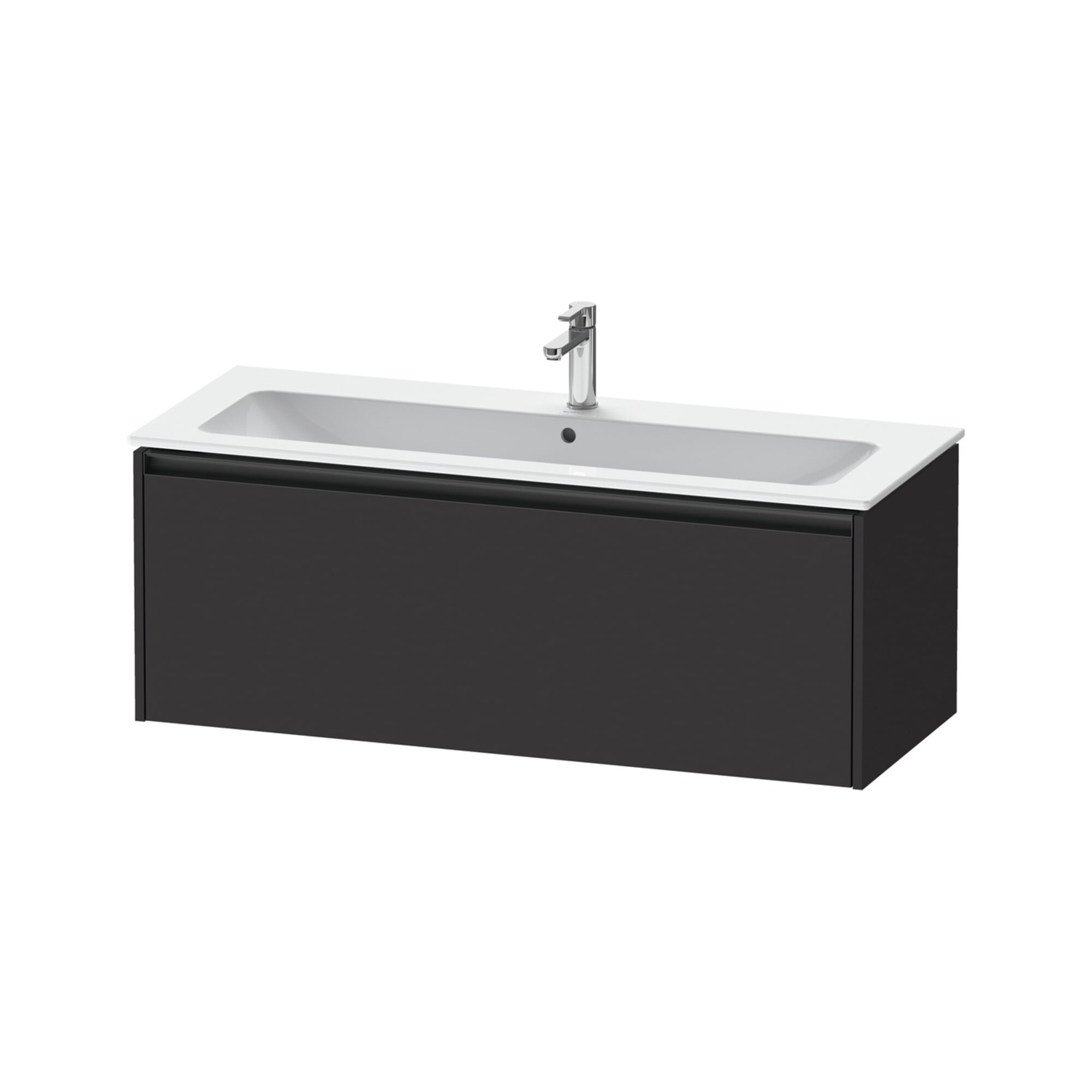 Duravit Waschtischunterschrank Ketho.2 121x48cm, graph matt, 1 Ausz., wandhängend