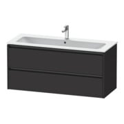 Duravit Waschtischunterschrank Ketho.2 121x48cm, graph matt, 2 Schub., wandhängend