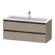 Duravit Waschtischunterschrank Ketho.2 121x48cm, lei, 2 Schub., wandhängend-1