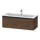 Duravit Waschtischunterschrank Ketho.2 121x48cm, Nussb dkl., 1 Ausz., wandhängend-1