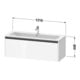 Duravit Waschtischunterschrank Ketho.2 121x48cm, Nussb Nat, 1 Ausz., wandhängend-3