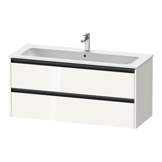 Duravit Waschtischunterschrank Ketho.2 121x48cm, we. hgl, 2 Schub., wandhängend