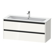 Duravit Waschtischunterschrank Ketho.2 121x48cm, we. hgl, 2 Schub., wandhängend